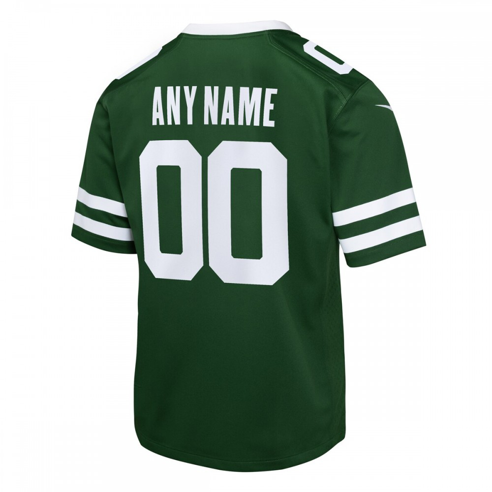 New York Jets Nike Youth Custom Game Jersey - Legacy Green-GridironStore